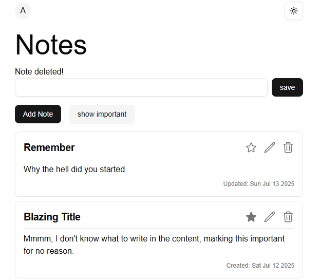 Notes